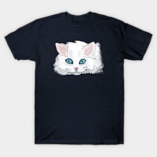 White Cats have the prettiest eyes T-Shirt